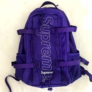 Purple Supreme FW18 backpack